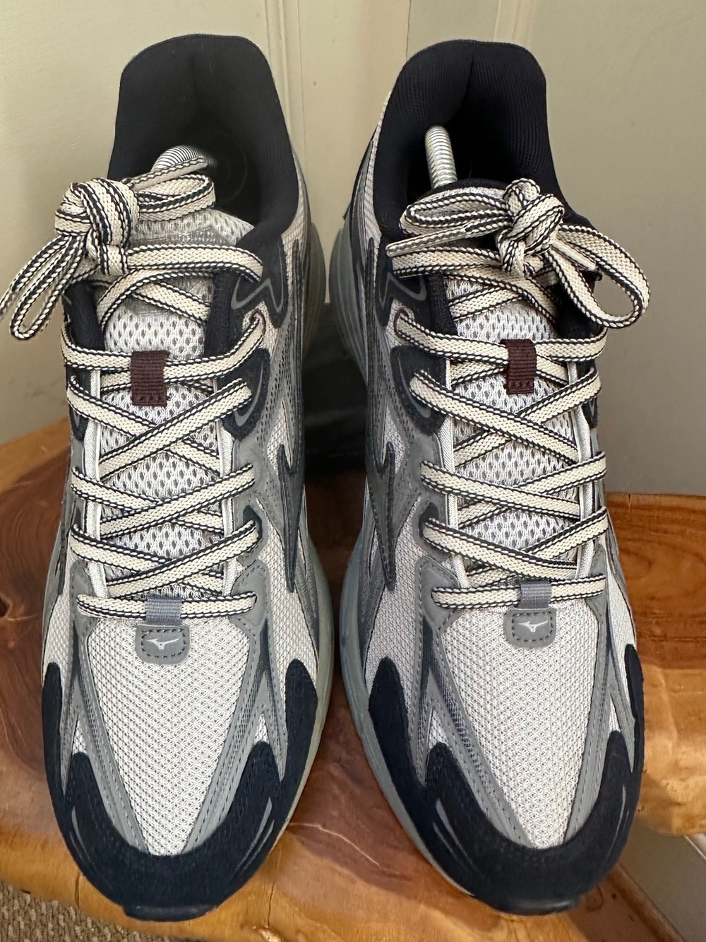 Mizuno Men's Athletic Running Shoes - Gray, Navy & Silver - Picture 6 of 9